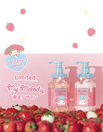 &Honey Sanrio My Melody Melty Shampoo & Hair Treatment Pair Set (Limited Edition)